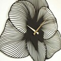 Ceas de perete, Azalea Metal Wall Clock, Otel, Dimensiune: 70 x 70 cm, Negru