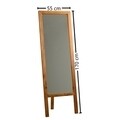 Oglinda de podea Cheval A42, Neostill, 55 x 3.2 x 170 cm, lemn masiv, walnut