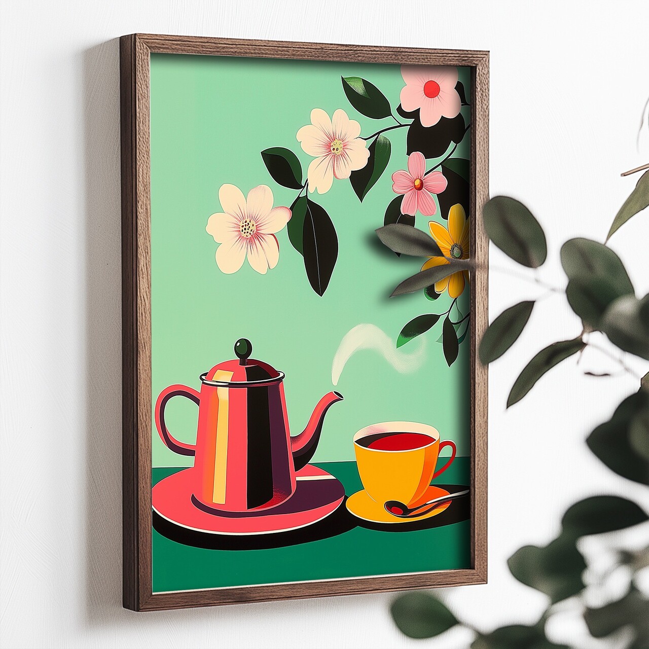Tablou decorativ, TUN024-L, Lemn, Multicolor - view 2