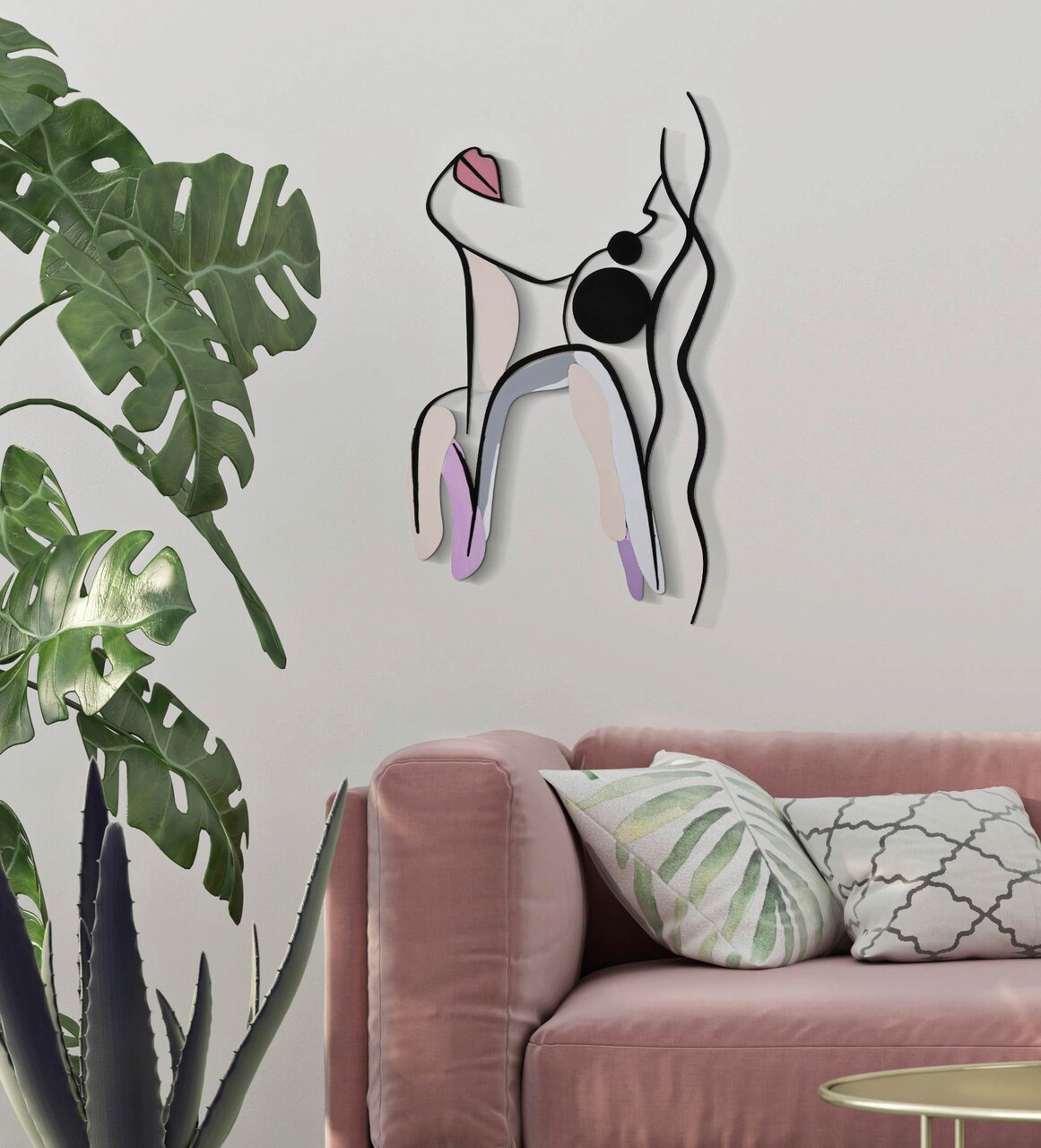 Decoratiune de perete Elegant Color, Mauro Ferretti, 35x60 cm, fier, multicolor - 1 | YEO