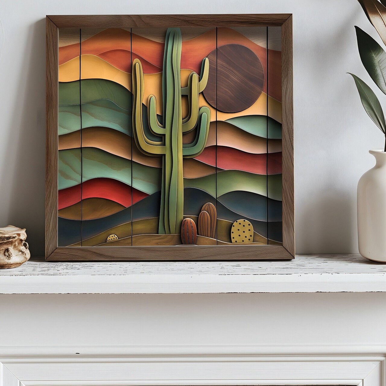 Tablou decorativ AI082 Cadru: 100% MOLID Multicolor