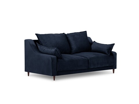 Canapea, Freesia, Mazzini Sofas, 2 locuri, 150x94x90 cm, catifea, albastru inchis
