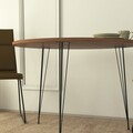 Masa Sandalf Walnut, Comforty, 90x75 cm, maro