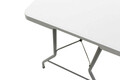 Masa pliabila pentru picnic si gradina Rodeo, Pakoworld, 152x70x74 cm, polietilena HDPE/metal, alb/gri