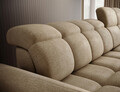 Coltar extensibil dreapta 3 locuri ELTAP, Beneth, 301x185x115 cm, lemn/poliester, bej inchis