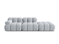Canapea modulara 4 locuri cotiera dreapta, Bellis-51, Micadoni Home, 282x94x70 cm, catifea, albastru deschis