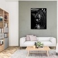 Tablou decorativ din sticla African Profile, Versa, 60x80 cm