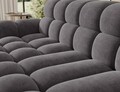 Coltar extensibil dreapta 3 locuri ELTAP, Ceedro, 283x165x98 cm, lemn/poliester, gri