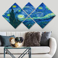 Set 4 tablouri decorative, 4MDF95580, MDF, Imprimat UV, Multicolor