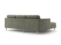 Coltar stanga 3 locuri, Eden, Micadoni, 250x150x90 cm, tesatura structurata, verde muschi melanj