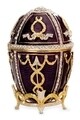 Cutie decorativa Egg,  Hermann Bauer, 5x8 cm, mov
