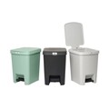 Cos de gunoi cu pedala, Brabantia, StepUp, 25 L, 35.2x28x40.9 cm, polipropilena, gri inchis