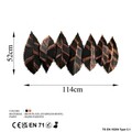 Decoratiune de perete, Hornbeam 2, Metal, Dimensiune: 114 x 52 cm, Multicolor