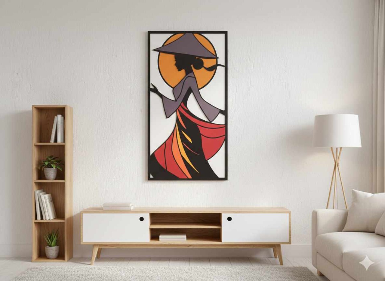 Tablou decorativ Jade Dimensiuni: 40 x 68 cm Multicolor