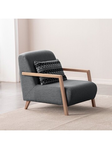 Fotoliu, Atelier del Sofa, 752EST1710, Frame: 70% HORNBEAM/30% MELAMINE COATED CHIPBOARD, Antracit
