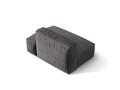 Modul dreapta pentru canapea, 2 locuri, Martina-120, Micadoni Home, 133x106x75 cm, catifea, gri