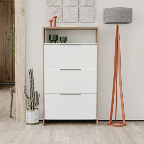 Pantofar, homitis, kaju, 78x139x28 cm, alb / hitit
