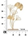 Decoratiune Leaf, Mauro Ferretti, 26x11.5x44.5 cm, fier, auriu