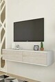 Dulap, Hanah Home, Didema, 120x25.5x30 cm, Alb / Travertin
