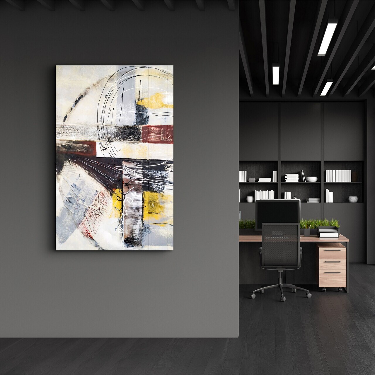 Tablou decorativ, CAM-4080, Dimensiuni: 46 x 72 cm, Multicolor