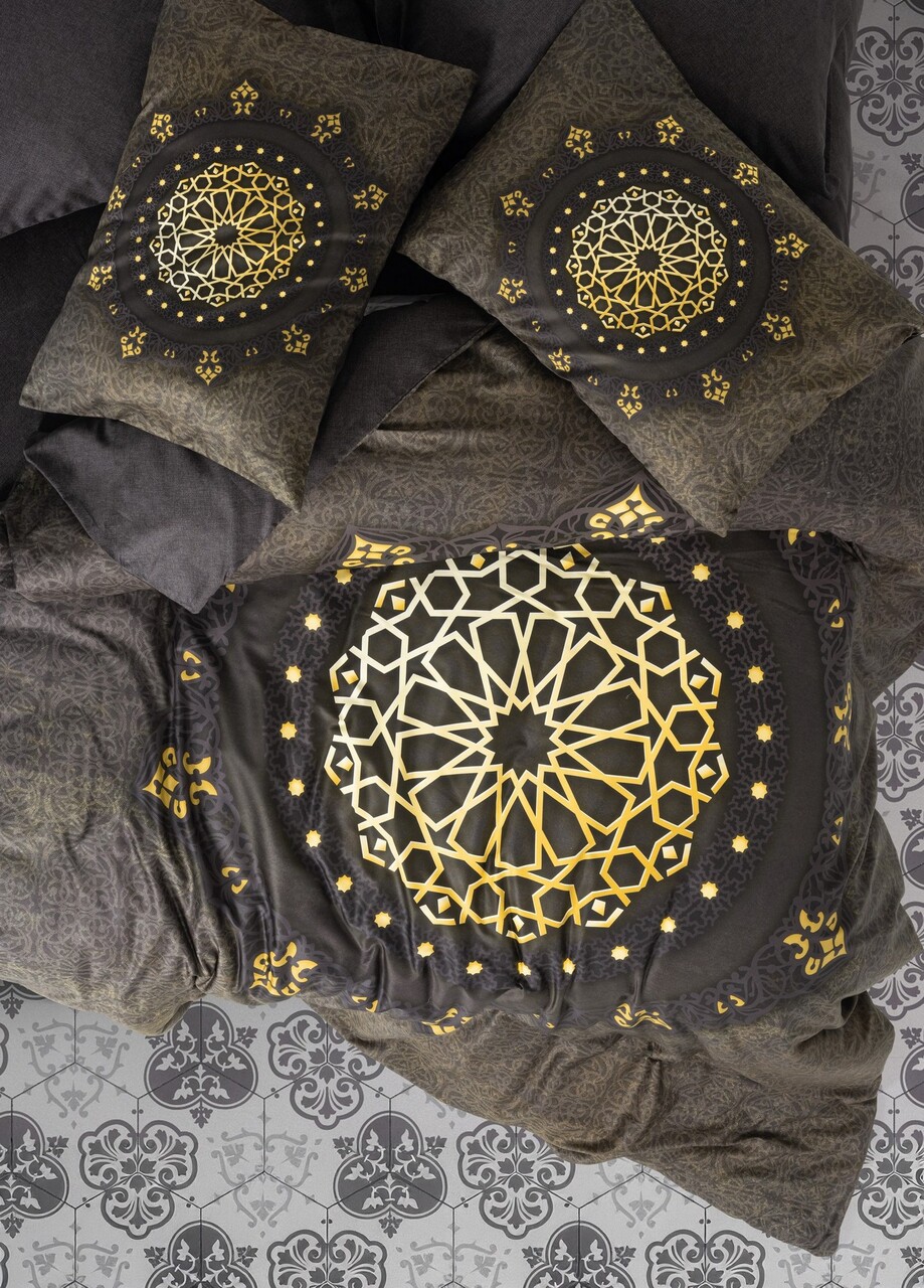 Lenjerie de pat dubla, Togay - Anthracite, Cotton Box, Bumbac Satinat - 1 | YEO