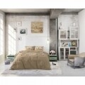 Lenjerie de pat dubla Royal Luxury Taupe, Royal Textile, 3 piese, 200 x 220 cm, 100% bumbac, multicolora