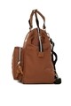 Geanta pentru pampersi, Bagmori, 5163 - 62034 - Camel, textil, maro deschis/alb