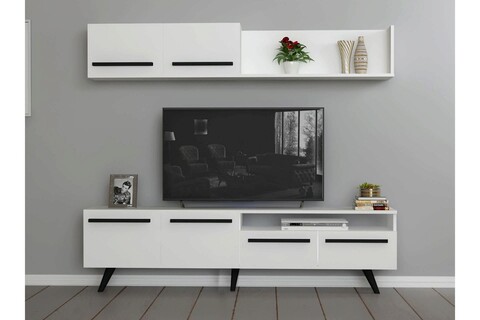 Comoda tv, coraline, mono, 180x45.8x29.5 cm, alb