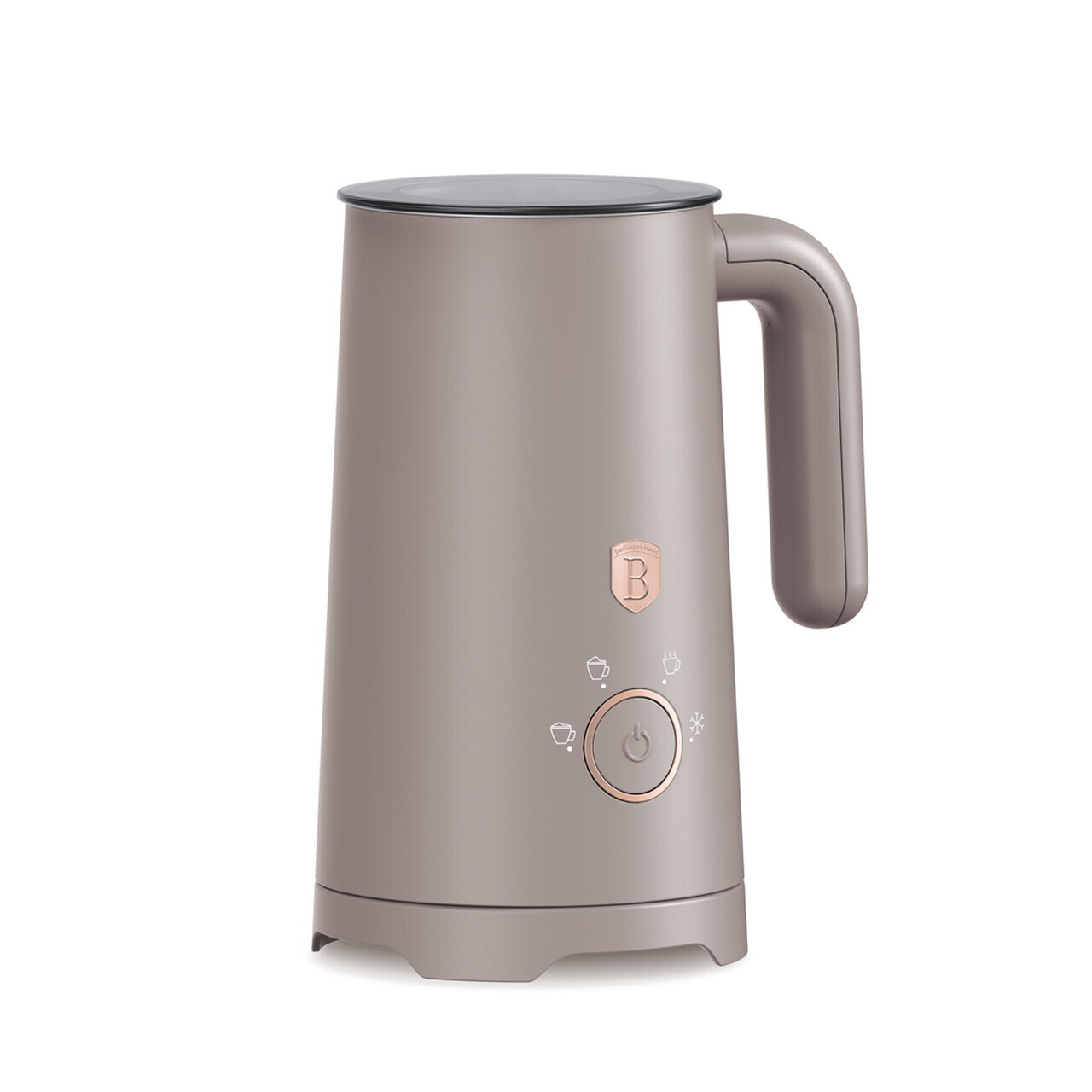 Spumator de lapte 4 in 1 Berlinger Haus, Taupe, 400W, inox/plastic, taupe mat - imagine 2