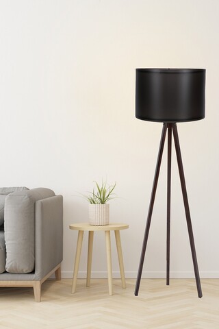 Lampadar, 104, fullhouse, 38 x 145 cm, 1 x e27, 60w, negru/maro