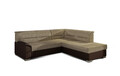 Coltar extensibil dreapta 4 locuri ELTAP, BR15, Bergen, 247x214x83 cm, lemn/poliester, bej/maro inchis