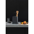 Suport pentru cutite si ustensile, Brabantia, Profile, 19x9.3x23 cm, plastic, gri inchis