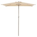 Umbrela dreptunghiulara cu manivela, Calpe, L.200 l.300 H.259 cm, aluminiu, sampanie/bej