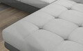 Coltar extensibil dreapta 4 locuri ELTAP, Armd-43, Armando, 289x203x85 cm, lemn/poliester, gri deschis/gri