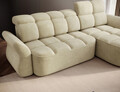 Coltar extensibil dreapta 3 locuri ELTAP, Beneth, 301x185x115 cm, lemn/poliester, bej deschis