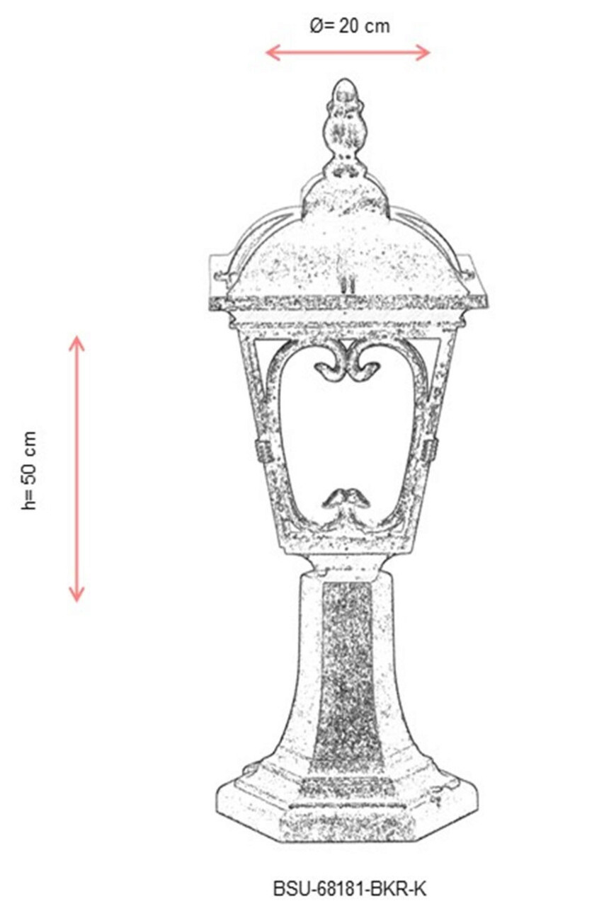 Lampa de exterior, Avonni, 685AVN1202, Plastic ABS, Maro