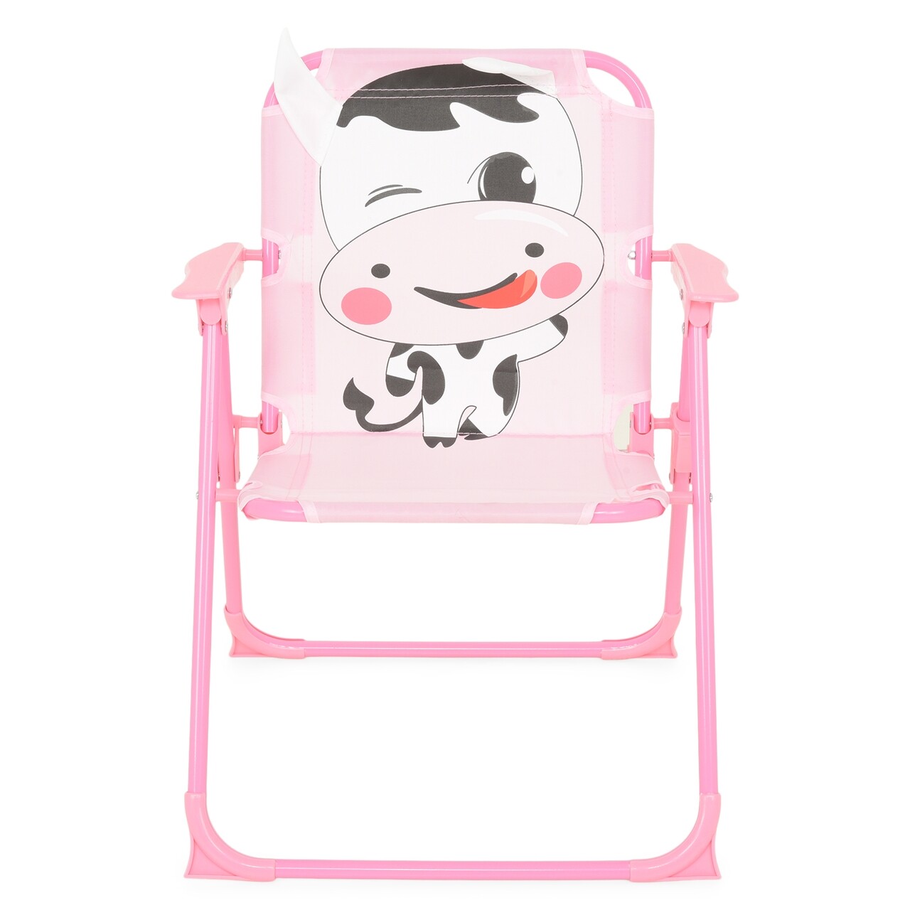 Set mobilier de gradina pentru copii, 4 piese, Cow, roz