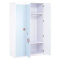 Dulap cu 3 usi, Teddy, L.120 l.57 H.200, mdf, multicolor