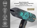 Uscator de par Beper, 1800W, 3 viteze, 3 trepte de temperatura, 17x5x18.5 cm, negru