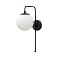 Aplica de perete, Fulgor, 942FLG1330, Metal, Alb/Negru