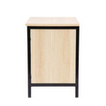 Noptiera Swen, Homla, 45x35x50 cm, MDF/metal, natur