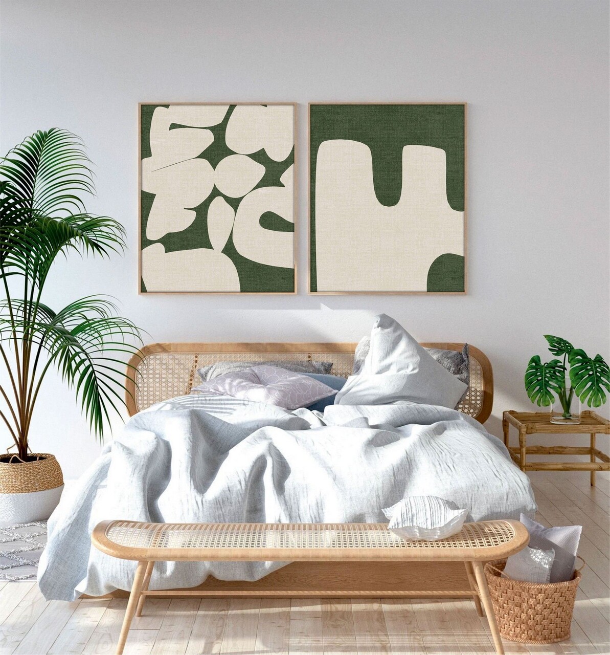 Set 2 tablouri decorative, Huhu202, Cadru: 100% LEMN MASIV (Grosime: 2,5 cm), Multicolor - view 3