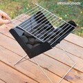 Mini gratar portabil pliabil pentru carbune, Foldecue InnovaGoods, 31x28x30 cm