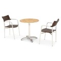 Scaun bar pentru exterior, Cosmopolis, 56x57x112 cm, maro
