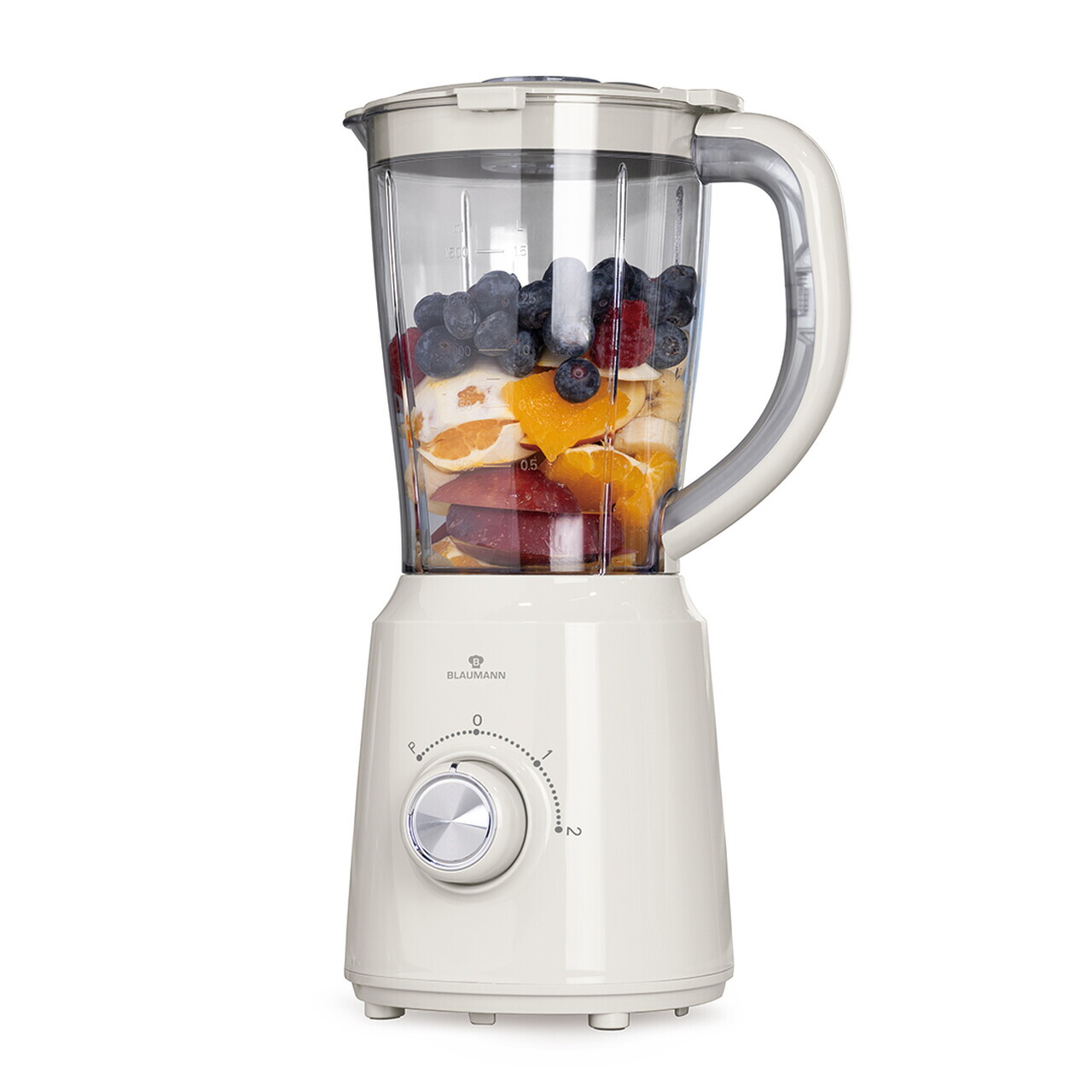 Blender de masa Blaumann, Blaumann Cream, 500W, 1.5 L, plastic/inox, crem/transparent - view 5