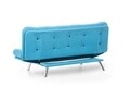 Canapea extensibila Misa Sofabed, Futon, 3 locuri, 198x128 cm, metal, turcoaz