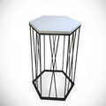 Masuta, Comforty, Cetrus Wood, 40x62x35 cm, Alb/Negru