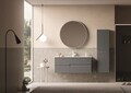 Dulap de baie cu chiuvetă, Hanah Home, Moonlight 120, Gri Mat