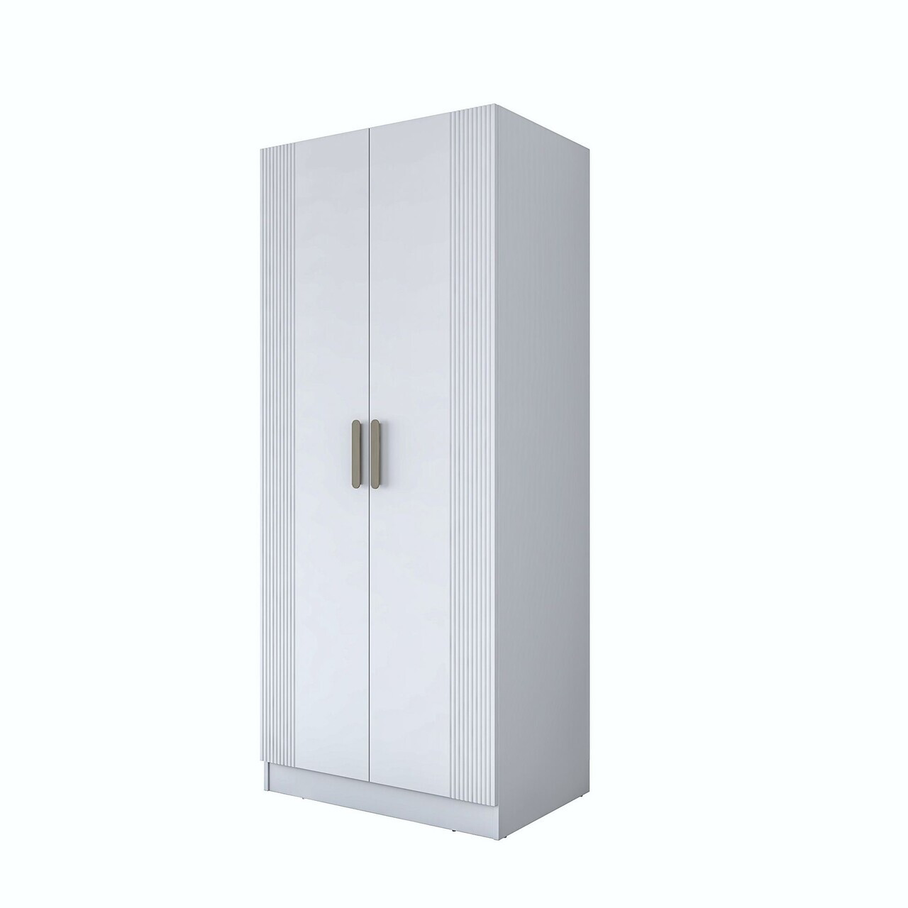 Dulap pentru haine, Hanah Home, BA180, 90x210x57.5 cm, PAL melaminat, Alb - view 10