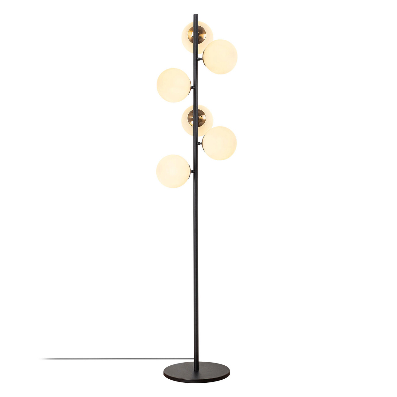 Lampadar, Fulgor, 942FLG1514, Metal, Negru